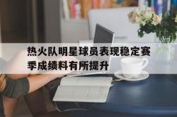 热火队明星球员表现稳定赛季成绩料有所提升的简单介绍